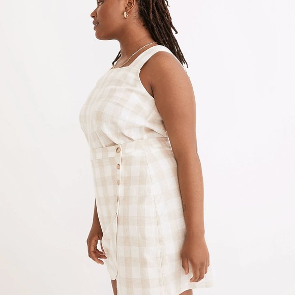 Madewell Linen-Blend Tulip-Hem Mini Skirt: Undyed Edition - Size 8 - NWOT - Picture 4 of 5